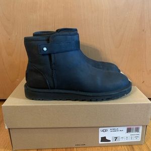 Mini black ugg boots